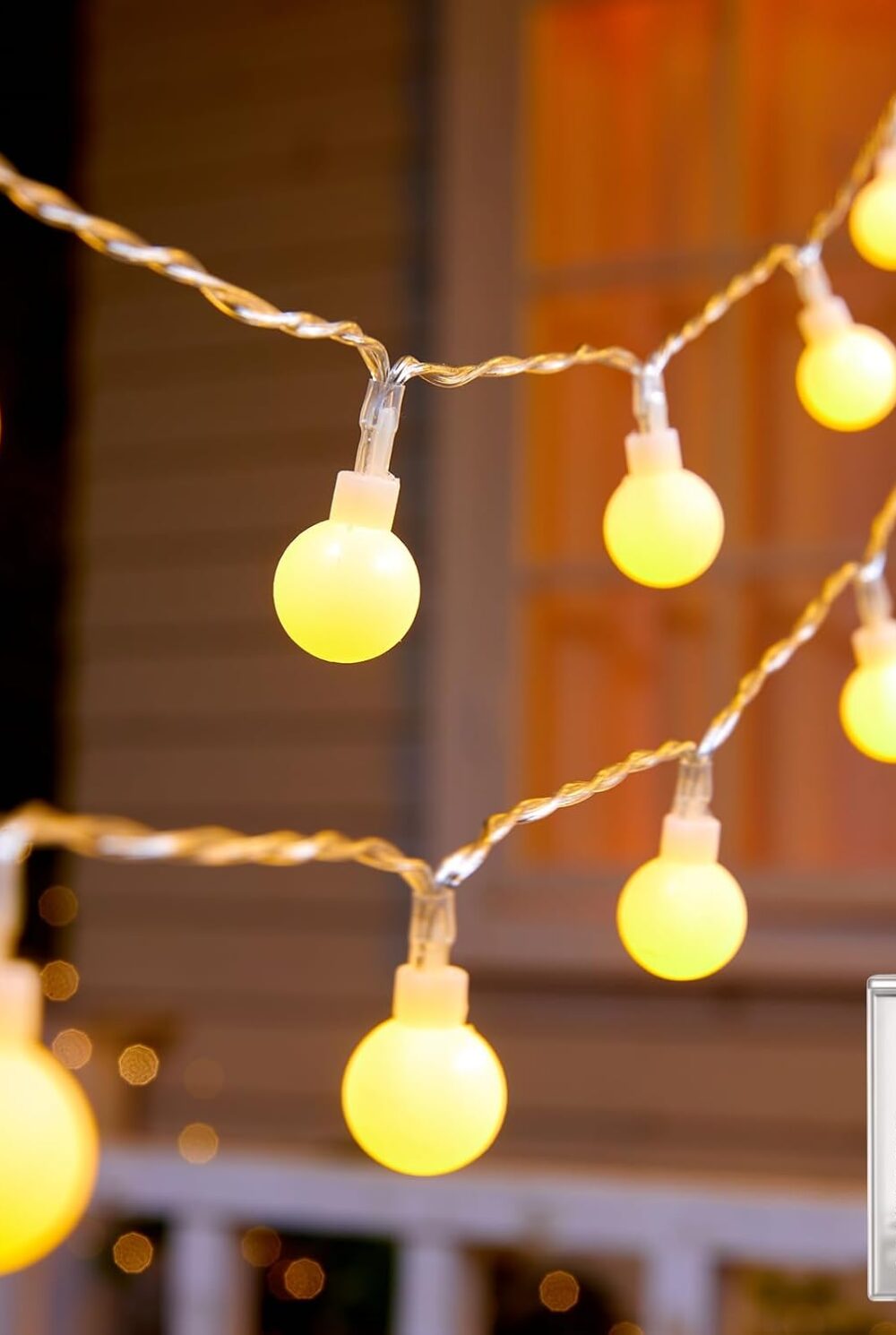 Minetom Battery Operated String Lights, 21FT 60 LED Globe Classroom Lights